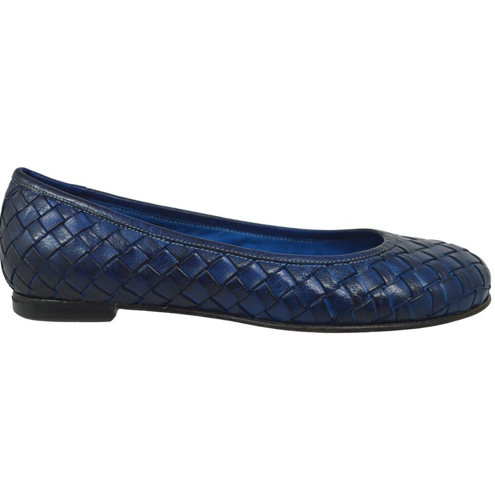 Calzoleria Toscana B940 Woven Ballerina Blue